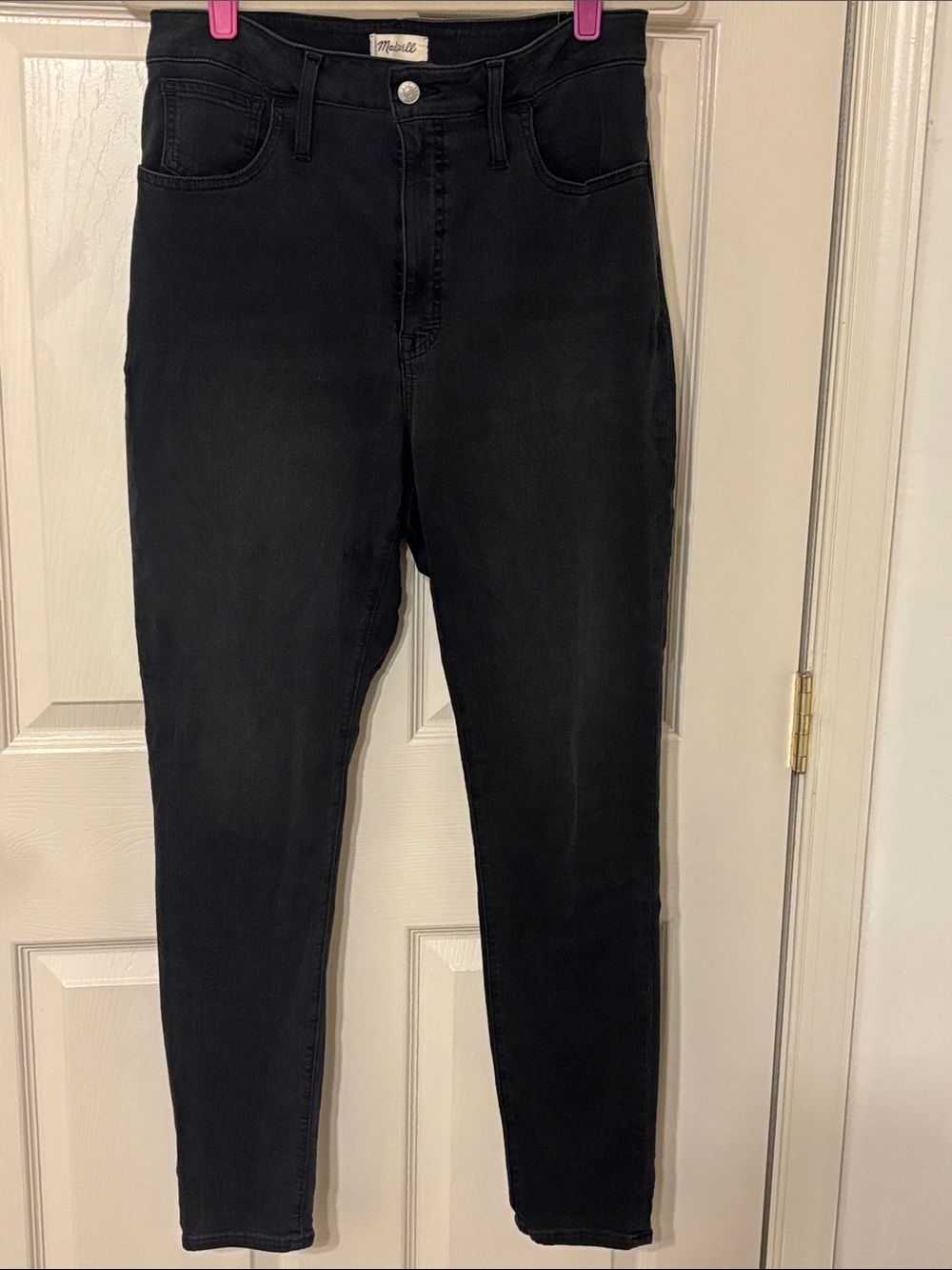 Madewell Curvy Roadtripper High-Rise Black Skinny Jeans 32